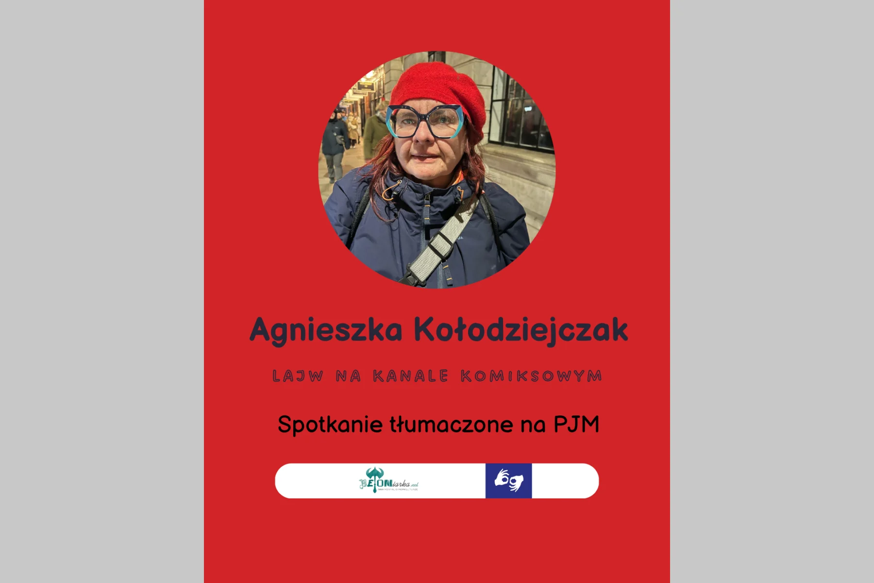 Grafika przedstawia Agnieszkę Kołodziejczak.