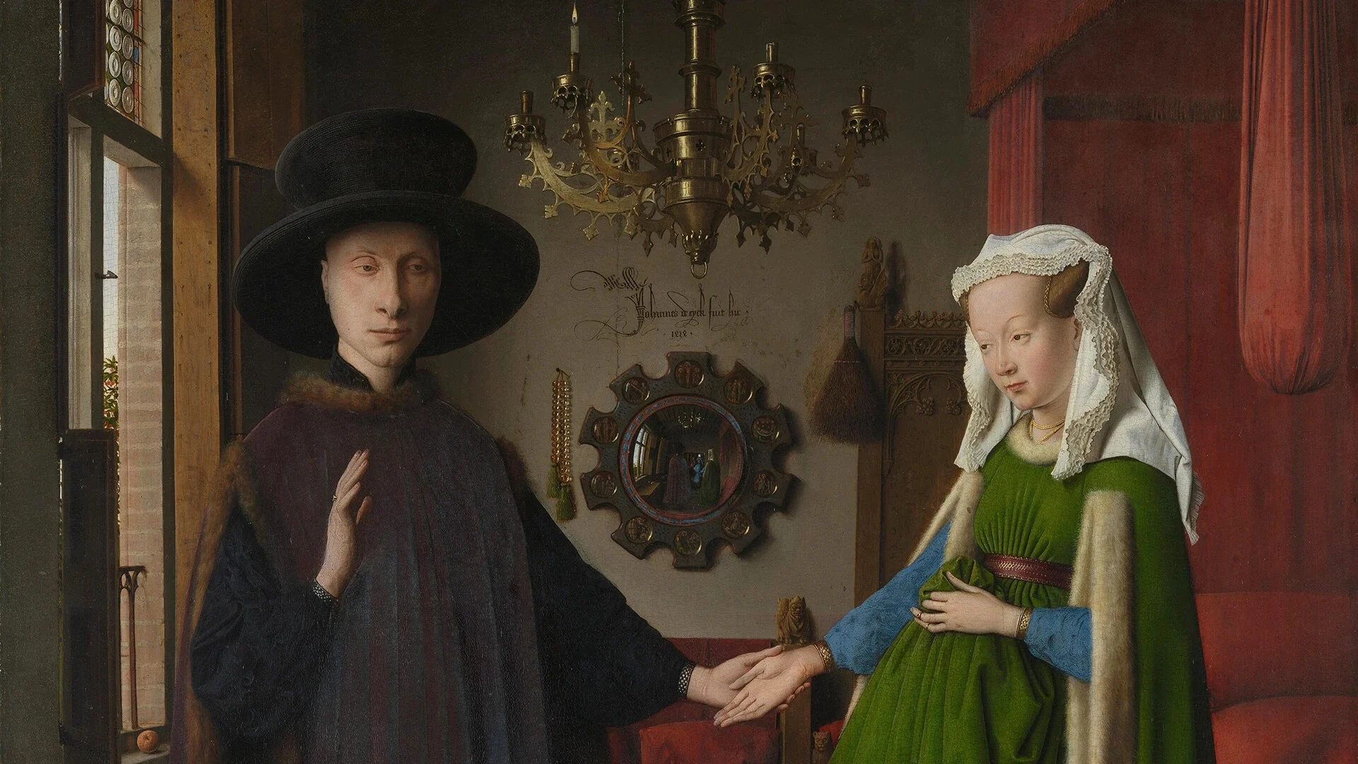 Jan van Eyck „Portret małżonków Arnolfinich”